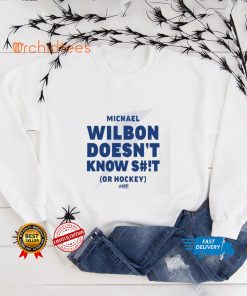 Smack Apparel Merch Wilbon Doesn’t Know Shit Or Hockey Shirt