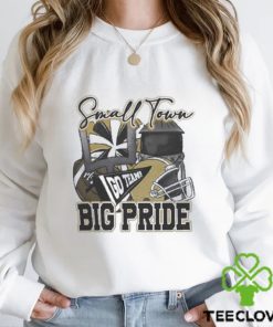 Small Town Big Pride Black and Vegas Gold Football Shirt