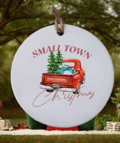 Small town Christmas ho ho ho ornament