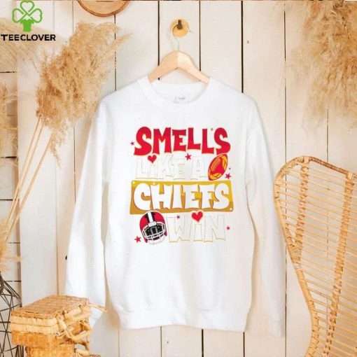 Smells like a Kansas City Chiefs win helmet hoodie, sweater, longsleeve, shirt v-neck, t-shirt