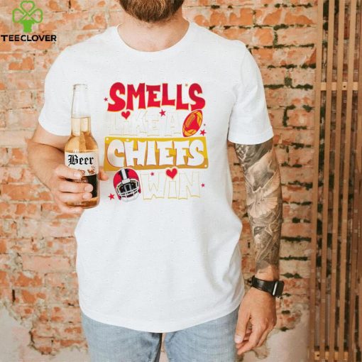 Smells like a Kansas City Chiefs win helmet hoodie, sweater, longsleeve, shirt v-neck, t-shirt