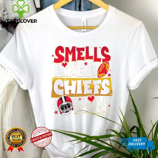 Smells like a Kansas City Chiefs win helmet hoodie, sweater, longsleeve, shirt v-neck, t-shirt