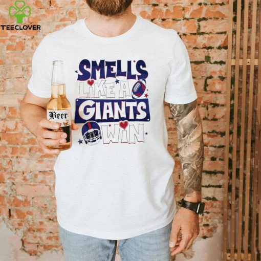 Smells like a New York Giants win helmet hoodie, sweater, longsleeve, shirt v-neck, t-shirt