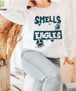 Smells like a Philadelphia Eagles win helmet hoodie, sweater, longsleeve, shirt v-neck, t-shirt