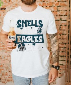 Smells like a Philadelphia Eagles win helmet hoodie, sweater, longsleeve, shirt v-neck, t-shirt