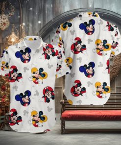 Smile Mickey Mouse Aloha Hawaiian Shirts Button Up