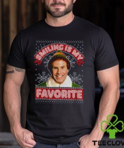 Smiling My Favorite Hoodie Buddy Santa Sweater Movie Sweatshirt T Shirt