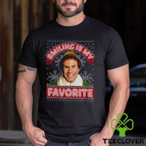 Smiling My Favorite Hoodie Buddy Santa Sweater Movie Sweatshirt T Shirt
