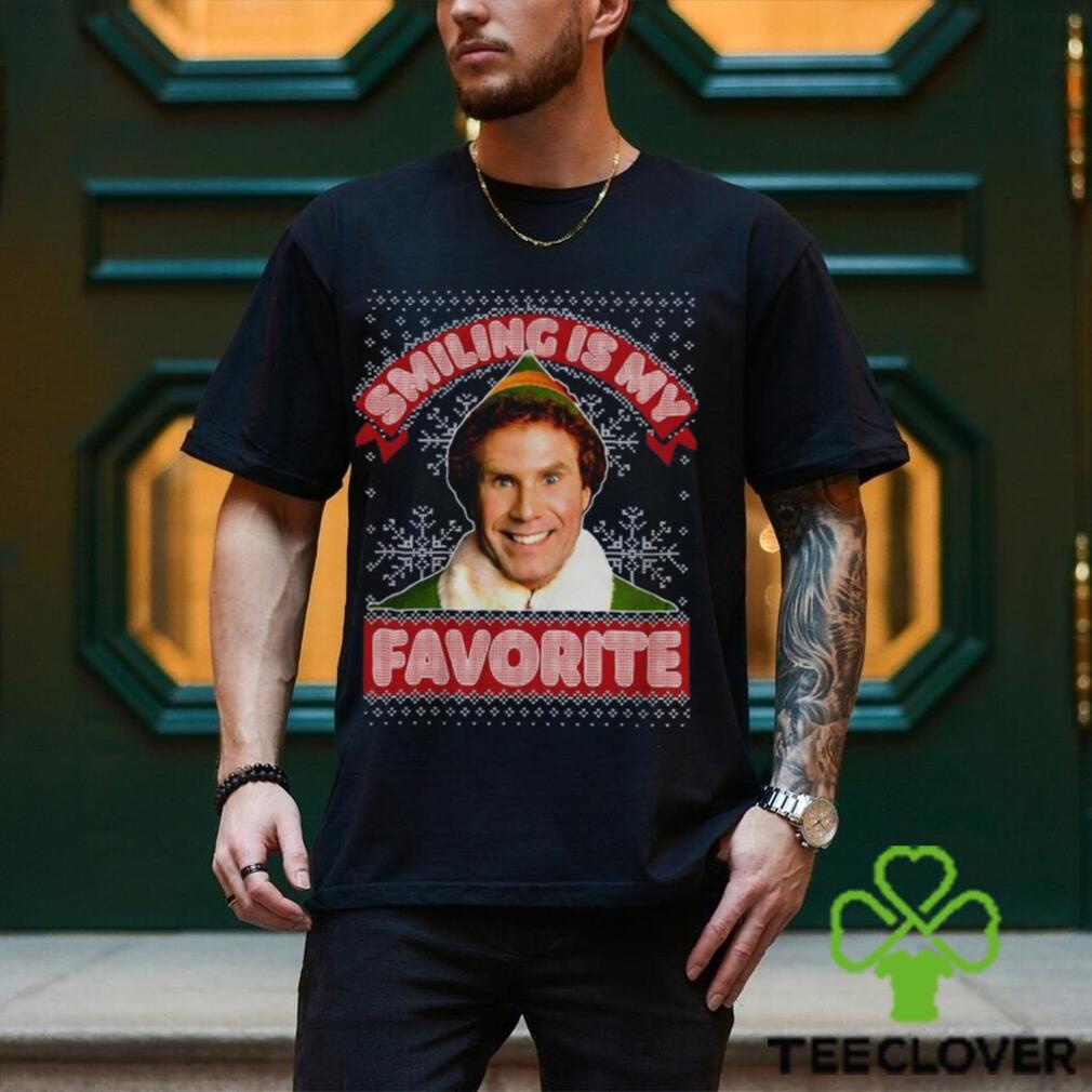 Smiling My Favorite Hoodie Buddy Santa Sweater Movie Sweatshirt T Shirt Smiling My Favorite Hoodie Buddy Santa Sweater Movie Sweatshirt T Shirt