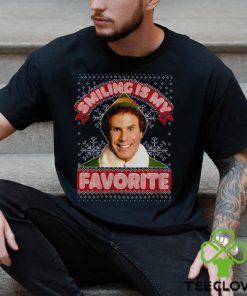 Smiling My Favorite Hoodie Buddy Santa Sweater Movie Sweatshirt T Shirt