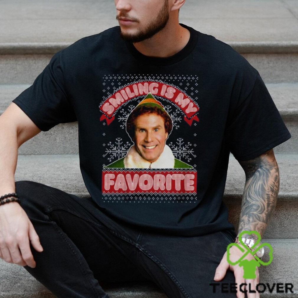 Smiling My Favorite Hoodie Buddy Santa Sweater Movie Sweatshirt T Shirt Smiling My Favorite Hoodie Buddy Santa Sweater Movie Sweatshirt T Shirt