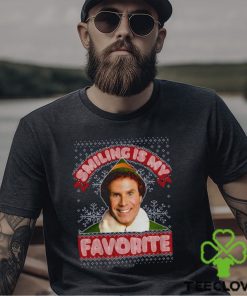 Smiling My Favorite Hoodie Buddy Santa Sweater Movie Sweatshirt T Shirt