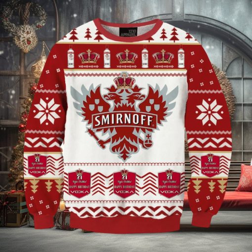 Smirnoff Vodka 3D Printed Christmas Sweater