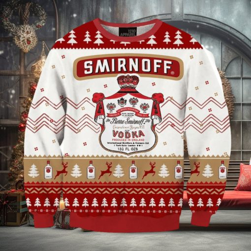 Smirnoff Vodka Drink Ugly Christmas Sweater, Gift for Christmas Holiday