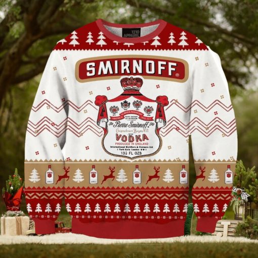Smirnoff Vodka Drink Ugly Christmas Sweater, Gift for Christmas Holiday