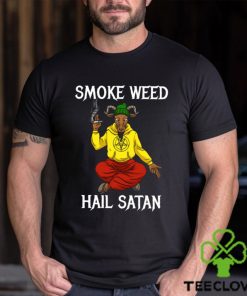 Smo ke Weed Hail Sat an Classic T Shirt 2 Smo ke Weed Hail Sat an Classic T Shirt