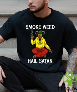 Smo ke Weed Hail Sat an Classic T Shirt 3 Smo ke Weed Hail Sat an Classic T Shirt
