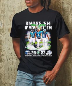 Smoke ’em if you got ’em Philadelphia Eagles 28 23 Dallas Cowboys signatures shirt 2 Smoke ’em if you got ’em Philadelphia Eagles 28 23 Dallas Cowboys signatures shirt