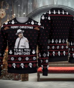 Smokey And The Bandit Merry Christmas Too All You Sumbitches Christmas Sweater