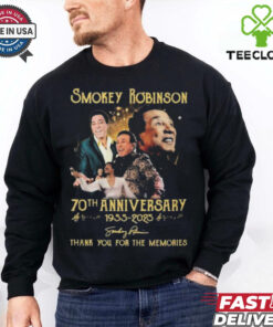 Smokey Robinson 70th Anniversary 1955 2025 Signature Thank You For The Memories Unisex T Shirt