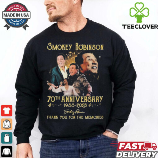 Smokey Robinson 70th Anniversary 1955 2025 Signature Thank You For The Memories Unisex T Shirt