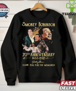 Smokey Robinson 70th Anniversary 1955 2025 Signature Thank You For The Memories Unisex T Shirt