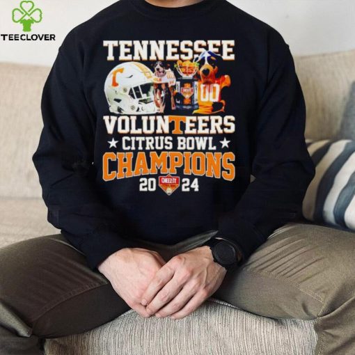 Smokey and helmet Tennessee Volunteers Citrus Bowl Champions 2024 hoodie, sweater, longsleeve, shirt v-neck, t-shirt