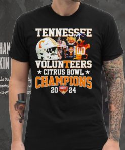 Smokey and helmet Tennessee Volunteers Citrus Bowl Champions 2024 hoodie, sweater, longsleeve, shirt v-neck, t-shirt