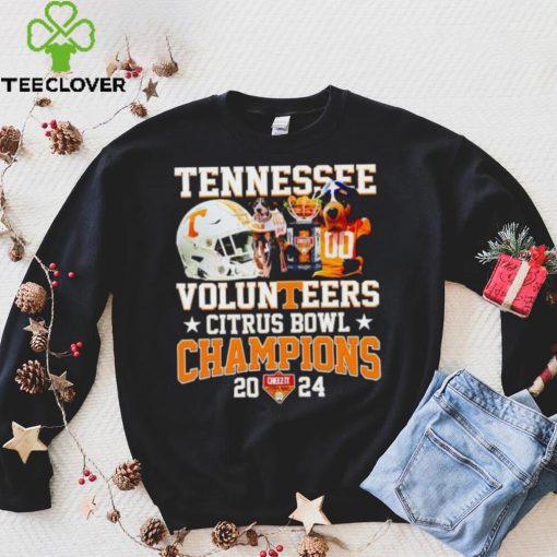 Smokey and helmet Tennessee Volunteers Citrus Bowl Champions 2024 hoodie, sweater, longsleeve, shirt v-neck, t-shirt