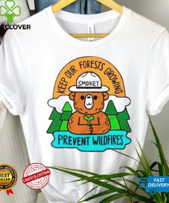 Smokey bear keep our forests growing prevent wildfires hoodie, sweater, longsleeve, shirt v-neck, t-shirt