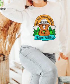 Smokey bear keep our forests growing prevent wildfires hoodie, sweater, longsleeve, shirt v-neck, t-shirt