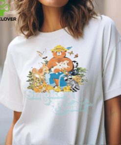 Smokey the Bear Retro Fade Pullover Sweatshirt White shirt