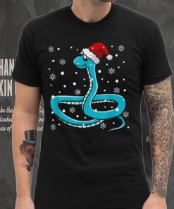 Snake Santa Hat Christmas Pajama Cute Animal Snowflakes Xmas Shirt