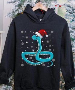 Snake Santa Hat Christmas Pajama Cute Animal Snowflakes Xmas Shirt