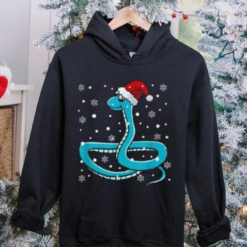 Snake Santa Hat Christmas Pajama Cute Animal Snowflakes Xmas Shirt