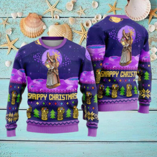 Snappy Christmas Infinity Gauntlet Ugly Christmas Sweater