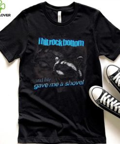 Snazzy Seagull I Hit Rock Bottom And Life Gave Me A Shovel Hoodie Sweatshirt