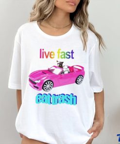 Snazzyseagull Live Fast Eat Trash Raccoon shirt