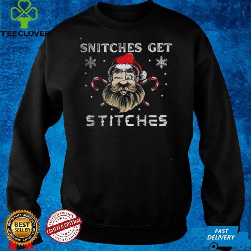 Snitches Get Stitches Christmas T Shirt