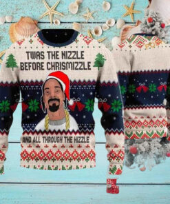 Snoop Dogg Before Chrismizzle Chirstmas Gifts 2024 Xmas For Family And Friends Ugly Sweater