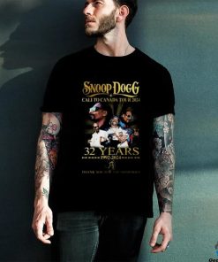 Snoop Dogg Cali To Canada Tour 2024 32 Years 1992 2024 Thank You For The Memories Shirt