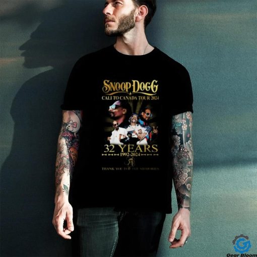 Snoop Dogg Cali To Canada Tour 2024 32 Years 1992 2024 Thank You For The Memories Shirt