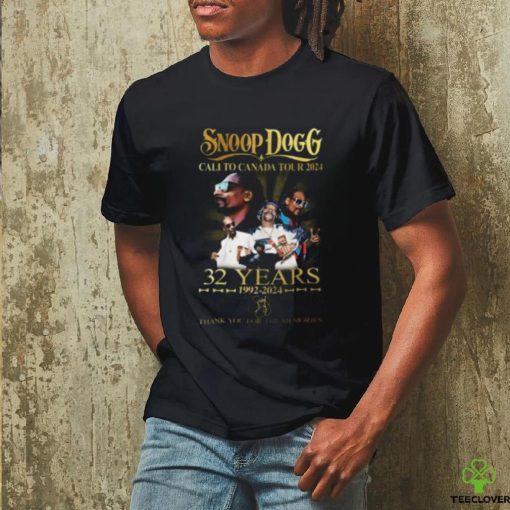 Snoop Dogg Cali To Canada Tour 2024 32 Years 1992 2024 Thank You For The Memories Shirt