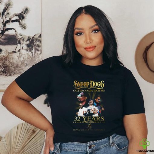 Snoop Dogg Cali To Canada Tour 2024 32 Years 1992 2024 Thank You For The Memories Shirt