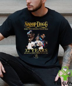 Snoop Dogg Cali To Canada Tour 2024 32 Years 1992 2024 Thank You For The Memories T Shirt
