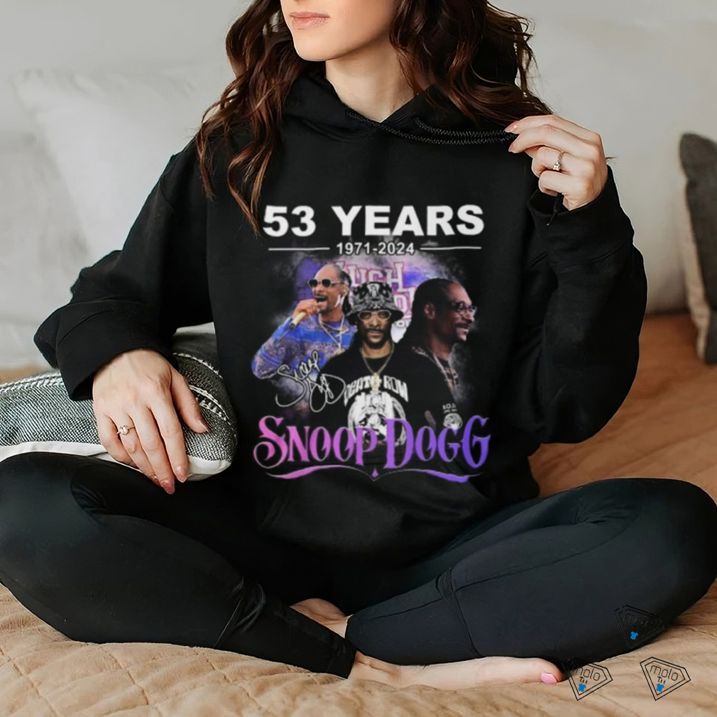 Snoop Dogg Rapper 53 Years 1971 2024 T Shirt Snoop Dogg Rapper 53 Years 1971 2024 T Shirt