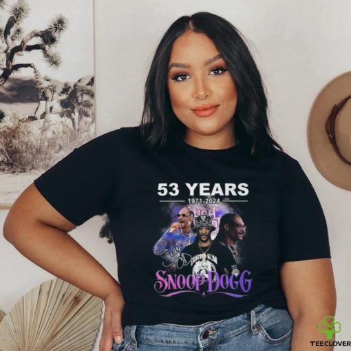 Snoop Dogg Rapper 53 Years 1971 2024 T Shirt