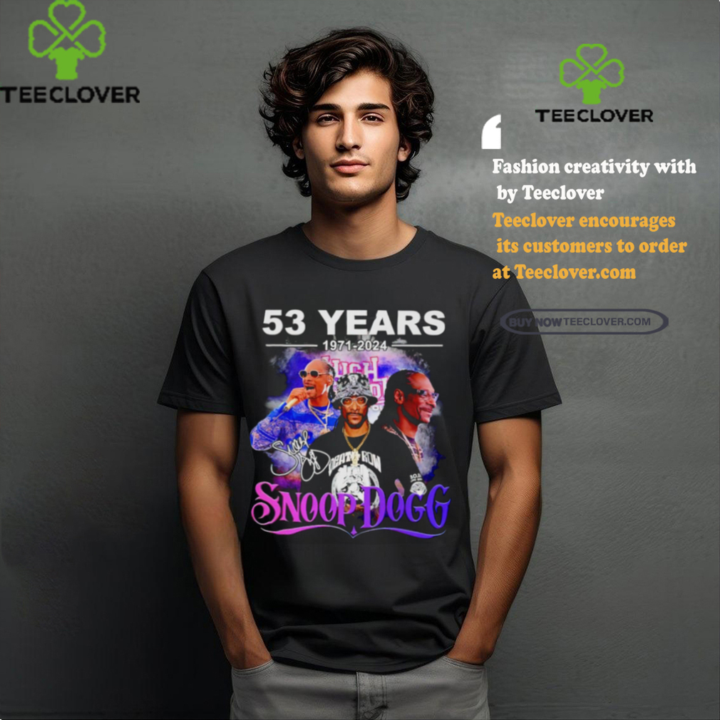 Snoop Dogg Rapper 53 Years 1971 2024 signature shirt Snoop Dogg Rapper 53 Years 1971 2024 signature shirt