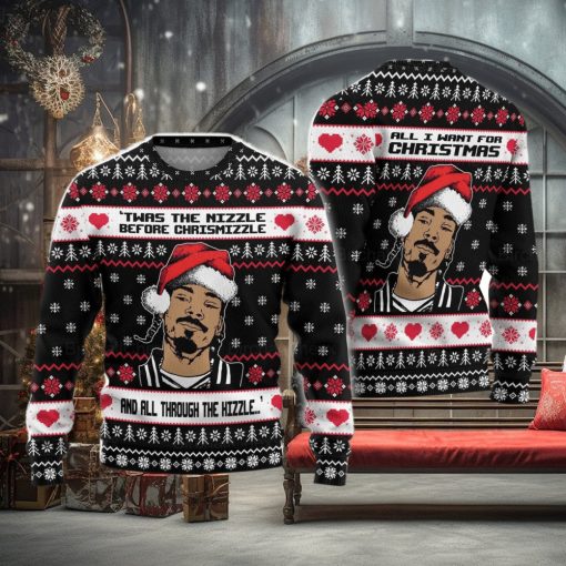 Snoop Dogg Ugly Christmas Sweater Xmas Christmas Gift