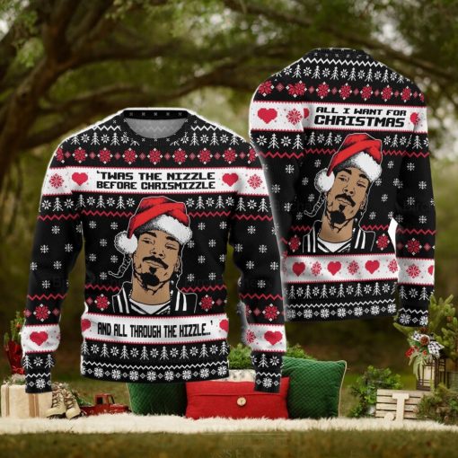 Snoop Dogg Ugly Christmas Sweater Xmas Christmas Gift